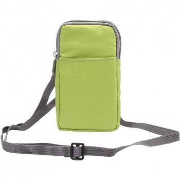 Mobile Phone Belt Clip Pouch for Devices Under 6.0 Inches with 3 Pockets and 2 Zippers