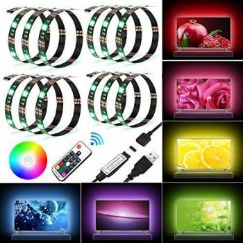 4-Strip RGB LED Bias Light Set