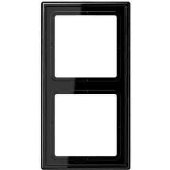 Cadre Électrique 2 Postes Noir Jung