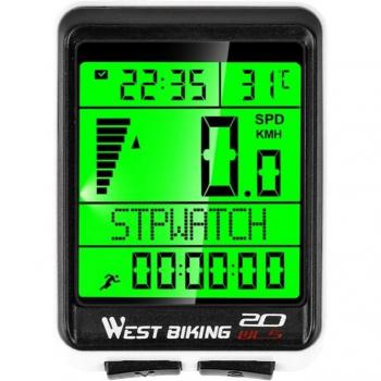 WaveRide Wireless Cycling Display with Stopwatch