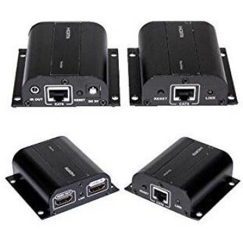 Ripetitore HDMI su cavo Ethernet 60M con porta HDMI passante e ripetitore di telecomando GBC 14281040