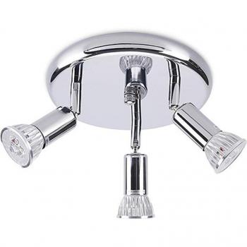 GU10 Adjustable Ceiling Light 3-Light Spot for Bedroom