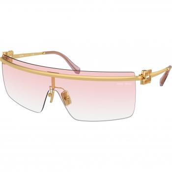 Miu Miu MU50ZS 5AK80D Women's Sunglasses Gold Size 142 Geometric