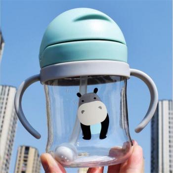 Tasse d'apprentissage pour bébé avec paille