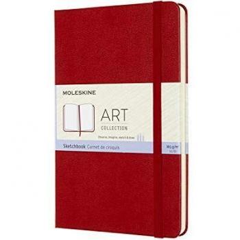 Sketchbook Moleskine medio copertina rigida rossa