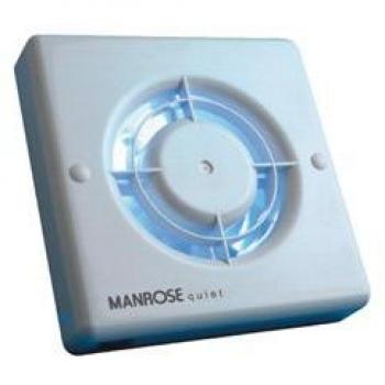 Manrose Timer Controlled Wall/Ceiling Fan, 100mm (4)