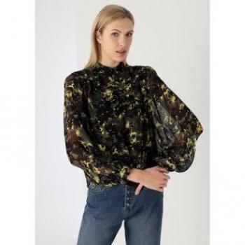 Viscosa Verde Lois Jeans: Blusa Manga Larga