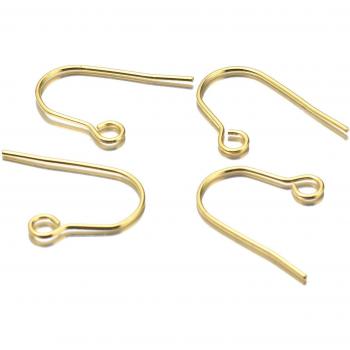 Fils pour boucles d'oreilles Aiovlo, 100 pièces en acier inoxydable