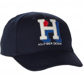 Sombrero Tommy Hilfiger Ame Badge, Niñas, Azul (Estate Blue), Talla 176