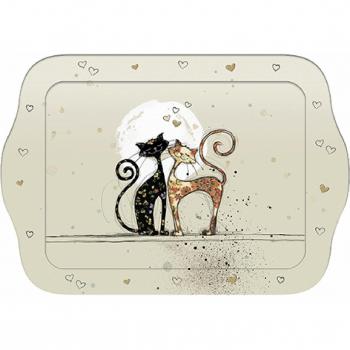 Plateau de Service Individuel Chats Amoureux Kiub Bug Art