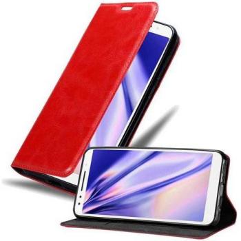 Cadorabo Buchhülle mit Magnetverschluss (Alcatel 3), Rot