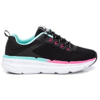 XTI 143617 Zapatillas Planas y Con Cordones Mujer Negra