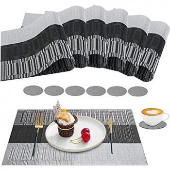 ResistCoast 12‑Piece Placemats & Coasters