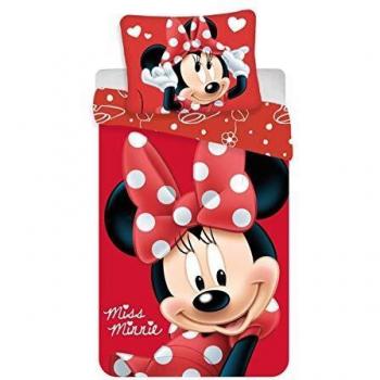 Couverture de lit Minnie rouge 140x200 cm – Housse de couette & Taie d’oreiller