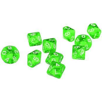 10-Piece Acrylic Dice for Tabletop Games