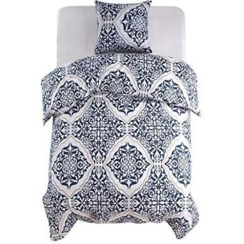Set Copripiumino 2 pezzi Blu scuro 140x200 + 60x70 cm