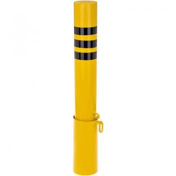 Heavy-Duty Steel Bollard with Buried Base 89x750mm