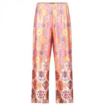 Cartoon Palazzo-Hose für Damen, weit geschnitten