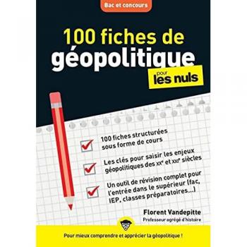 100 fiches de géopolitique Pour les Nuls Concours: Bac et concours