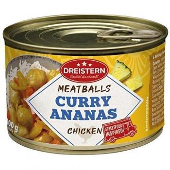 Geflügelkugeln Curry-Ananas (Dreistern) – 400 g