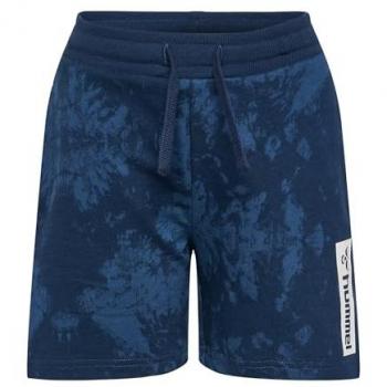Jungenshort Hummel Jump AOP – Dunkelschwarz, 134 cm