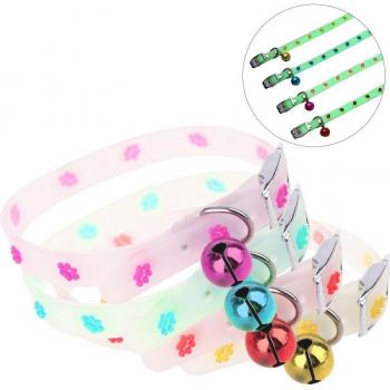 Illuminated Pet Collar with Bells