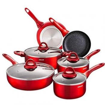 Induction Mastery 10‑Piece Nonstick Pot and Pan Set