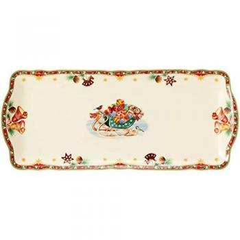 Seltmann Weiden Marie-Luise Kuchenplatte Porzellan 34,5x15 cm Weihnachtsnostalgie