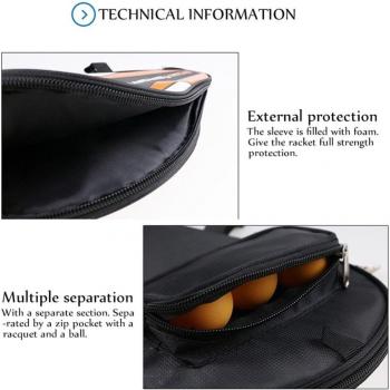 Bolso Táctico Antihumedad para Raqueta de Tenis de Mesa