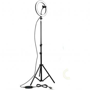 6.3''/10.2'' Dimmable Ring Light Kit with Tripod for Content Creation