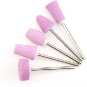 Manicure Pedicure Pink Corundum Drill Bit Set 12 pcs