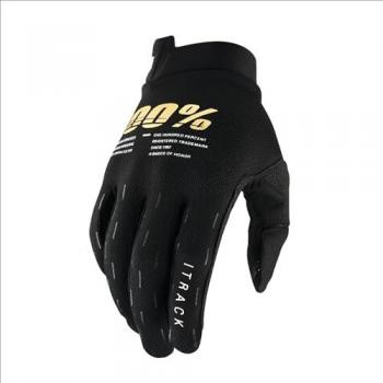 Guantes de Motocross 100% iTrack Negros Hombre