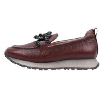 Mocasines Casual de Piel Hispanitas Burdeos