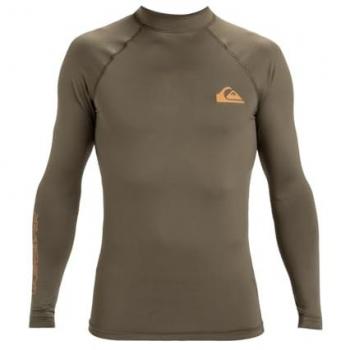 Quiksilver Everyday Long Sleeve Verde Marrone S