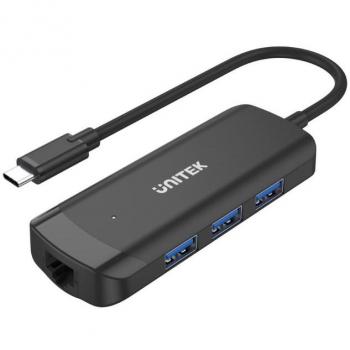 HUB UNITEK H1110A – Interfaz USB Tipo‑A 3.2 Gen 2 (3.1) Negro 5000 Mbit/s