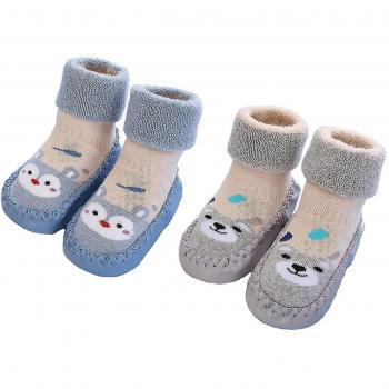 Chaussettes antidérapantes en coton pour bébés