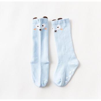 Non-Slip Cotton Knee High Socks for Infants with Fox Print 0-2Y