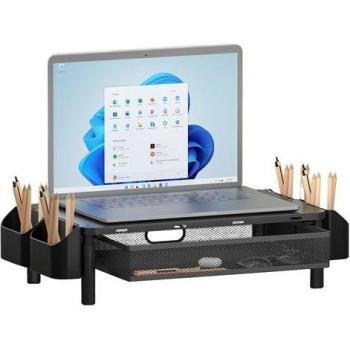 MultiHeight Pro – Supporto Monitor Ergonómico con Cassa e Spazio Accessori