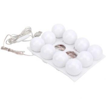 10 Bulb Dimmable LED Makeup Mirror Light Kit