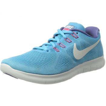 NIKE Damen Free Run 2017 Laufschuhe, Blau (Chlorine Off White-Polarized Blue-B), 36 EU