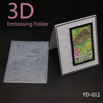 3D Bird Embossing Folder