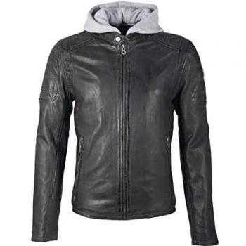 Gipsy Herren Lederjacke Rylo mit abnehmbarer Kapuze, Größe L