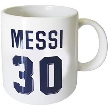 Tasse céramique rouge‑blanche PSG Messi