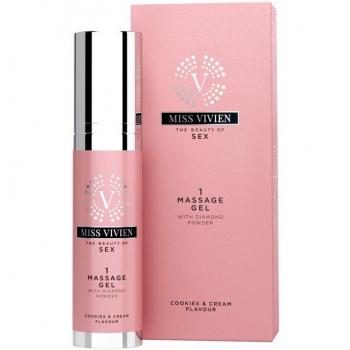 Gel da Massaggio Miss Vivien con Aroma di Biscotti e Polvere di Diamante