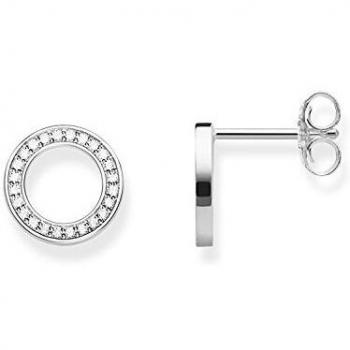 Pendientes de plata Thomas Sabo, Diseño de botón para mujer