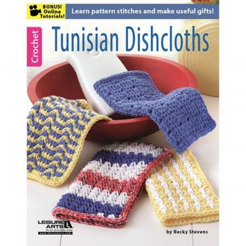 DIY Tunisian Crochet Dishcloths Pattern (Leisure Arts)