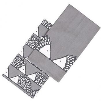 Scion Living Spike Patterned Grey Tea Towels (Set of 2)