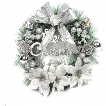 Couronne Festive avec Cloches et Nœud