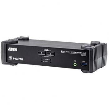 ATEN CS1822 KVM Switch HDMI 4K/USB 3.0 2 Ports avec audio
