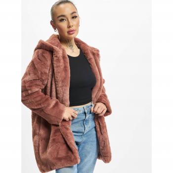 Cappotto Teddy Donna Urban Classics 3XL Rosa Scuro